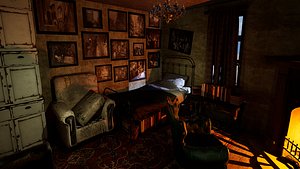 3D model Victorian Nostalgia A Cozy Vintage Room Timeless Elegance