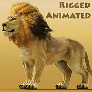 3D fantasy lion model