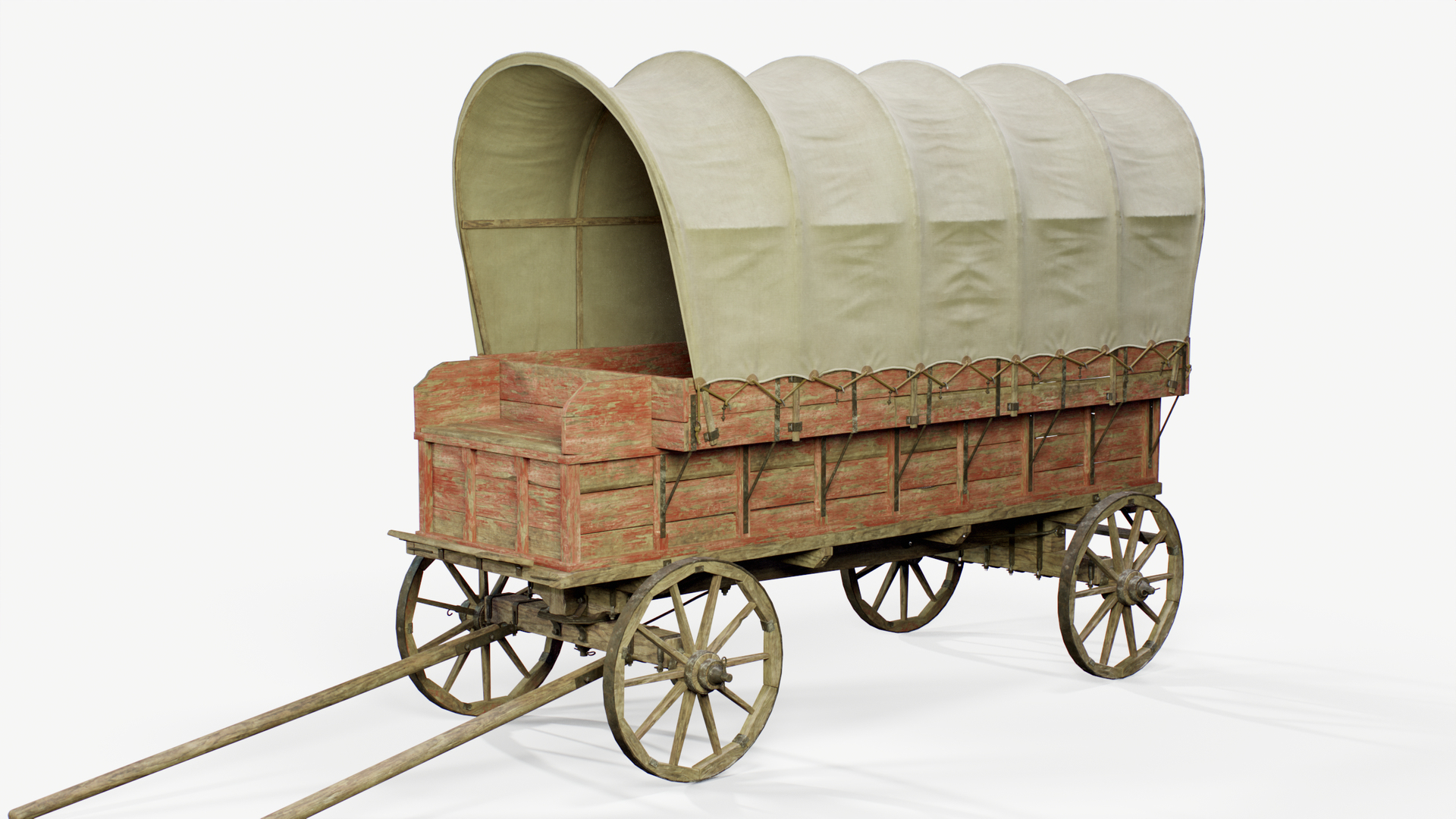 목조 중세 마차 PBR 게임 준비 3D 모델 - TurboSquid 2090699