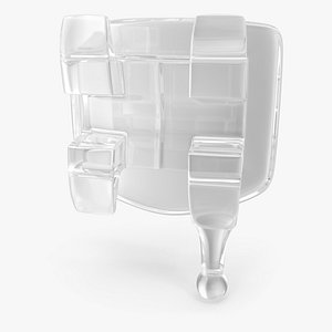 3D Clear Ceramic Dental Braces Bracket V03