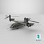 Bell V-280 Valor Tiltrotor Rigged PBR 3D