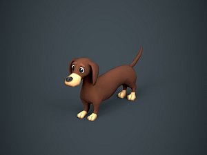 Dachshund Dog Stylized