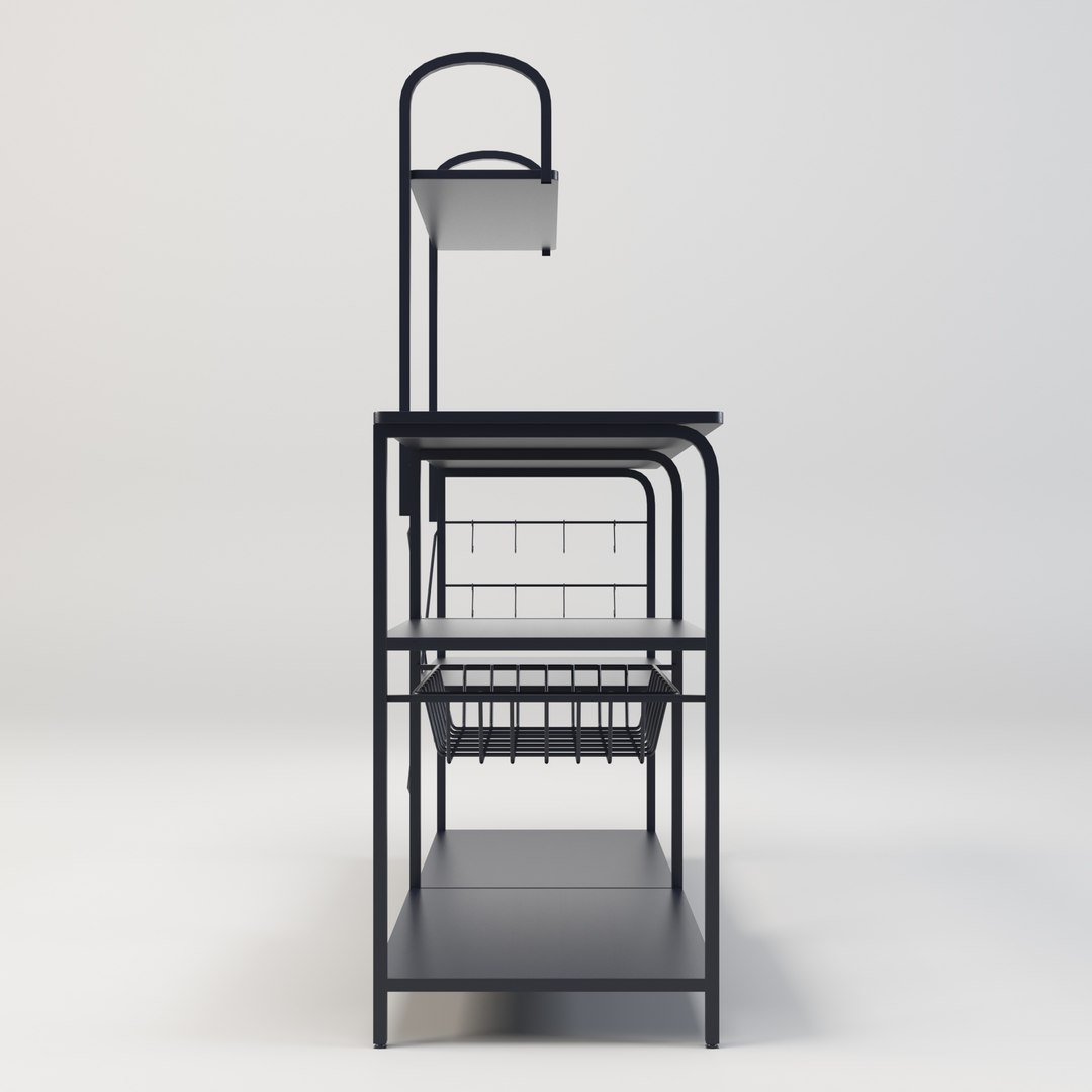 Steel Kitchen Rack 3D Model - TurboSquid 2208634