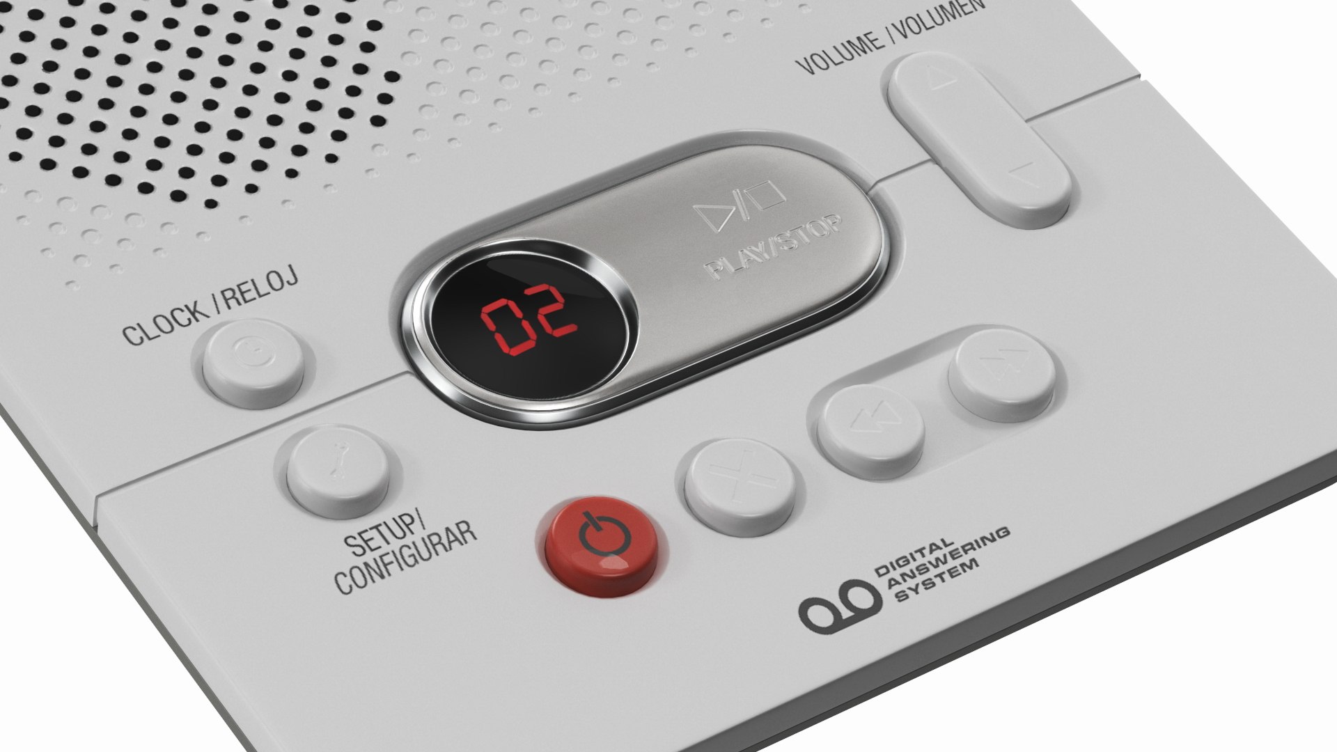 AT T 1740 Digital Answering System With TimeDay Stamp White - Office Depot