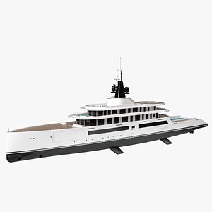 3D model Alabama Luxury Superyacht Dynamic Simulation
