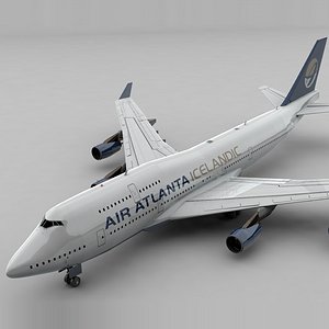 3D boeing 747 air atlanta