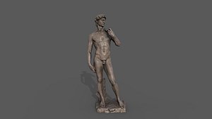 low poly Statue of David