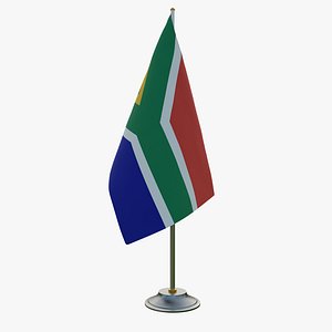Table Flag South Africa 3D model