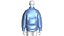 Men Glossy Oversized Puffer Jacket