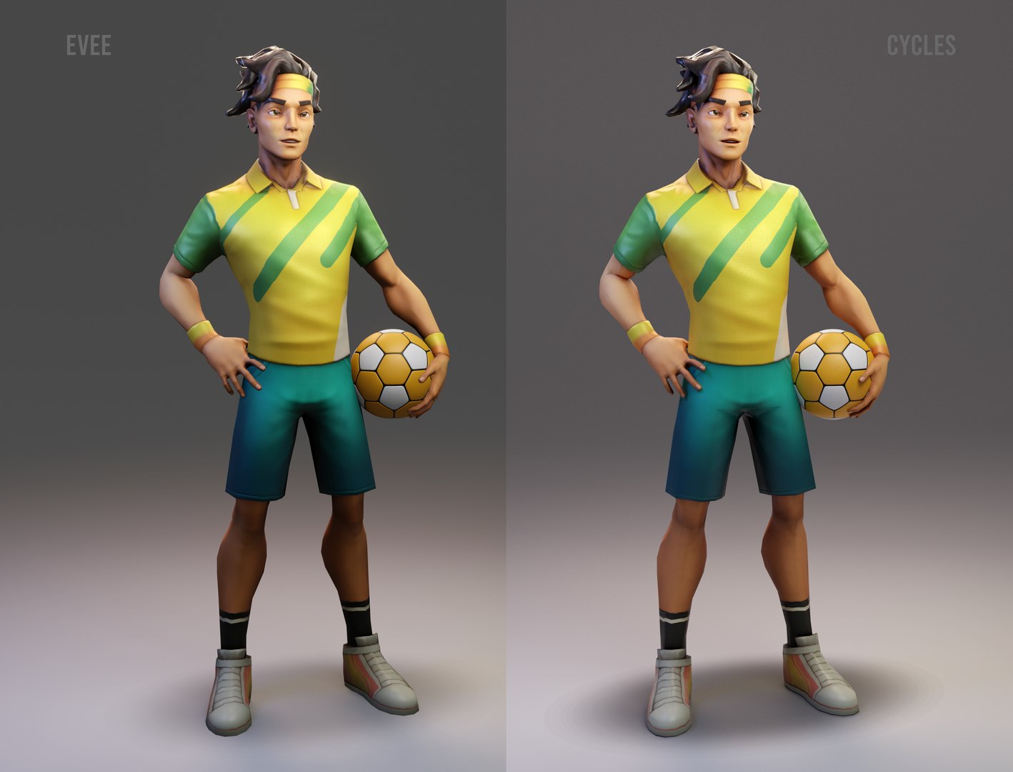 3D Model Football Player PBR 3D Model Low-poly 3D Model - TurboSquid ...