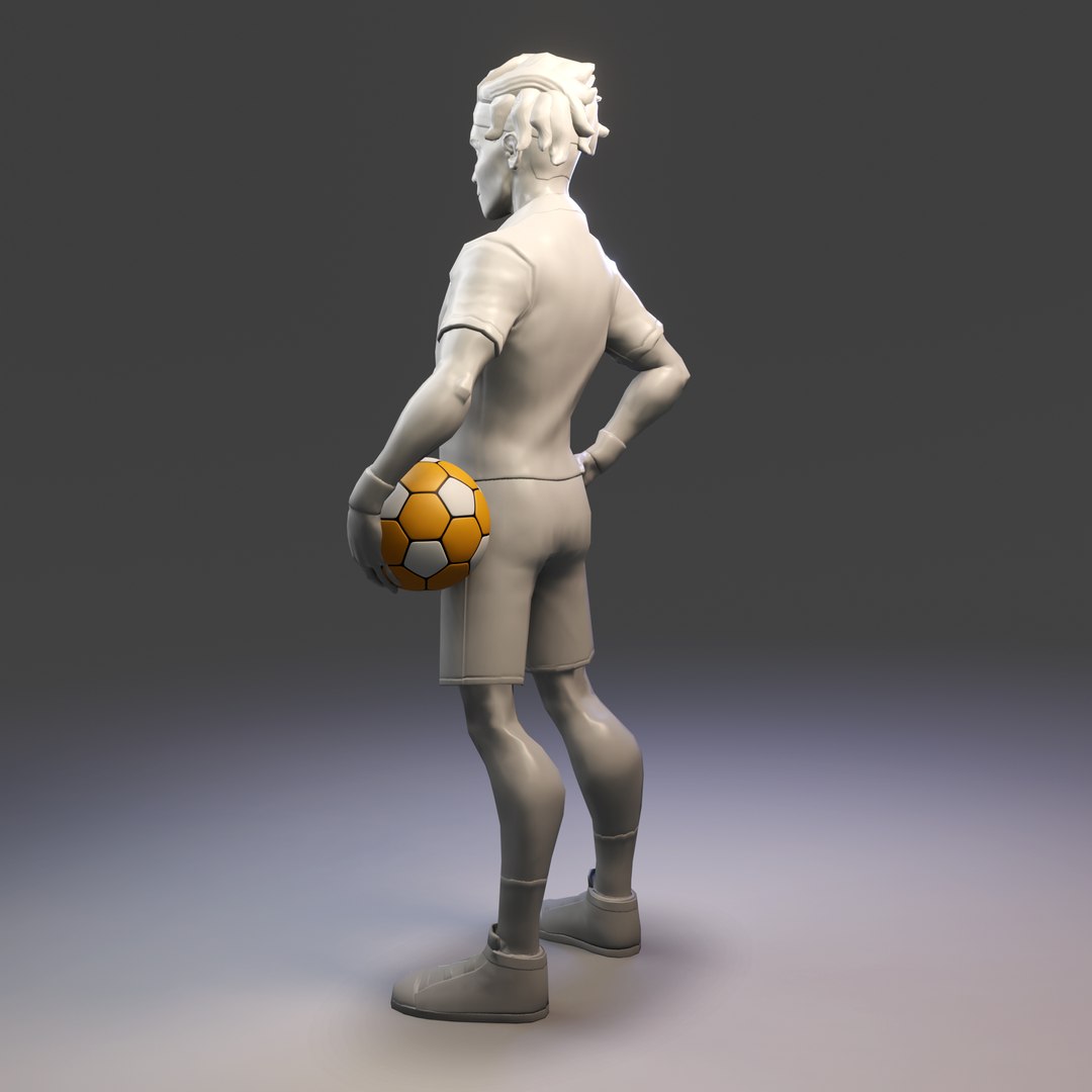 3D Model Football Player PBR 3D Model Low-poly 3D Model - TurboSquid ...