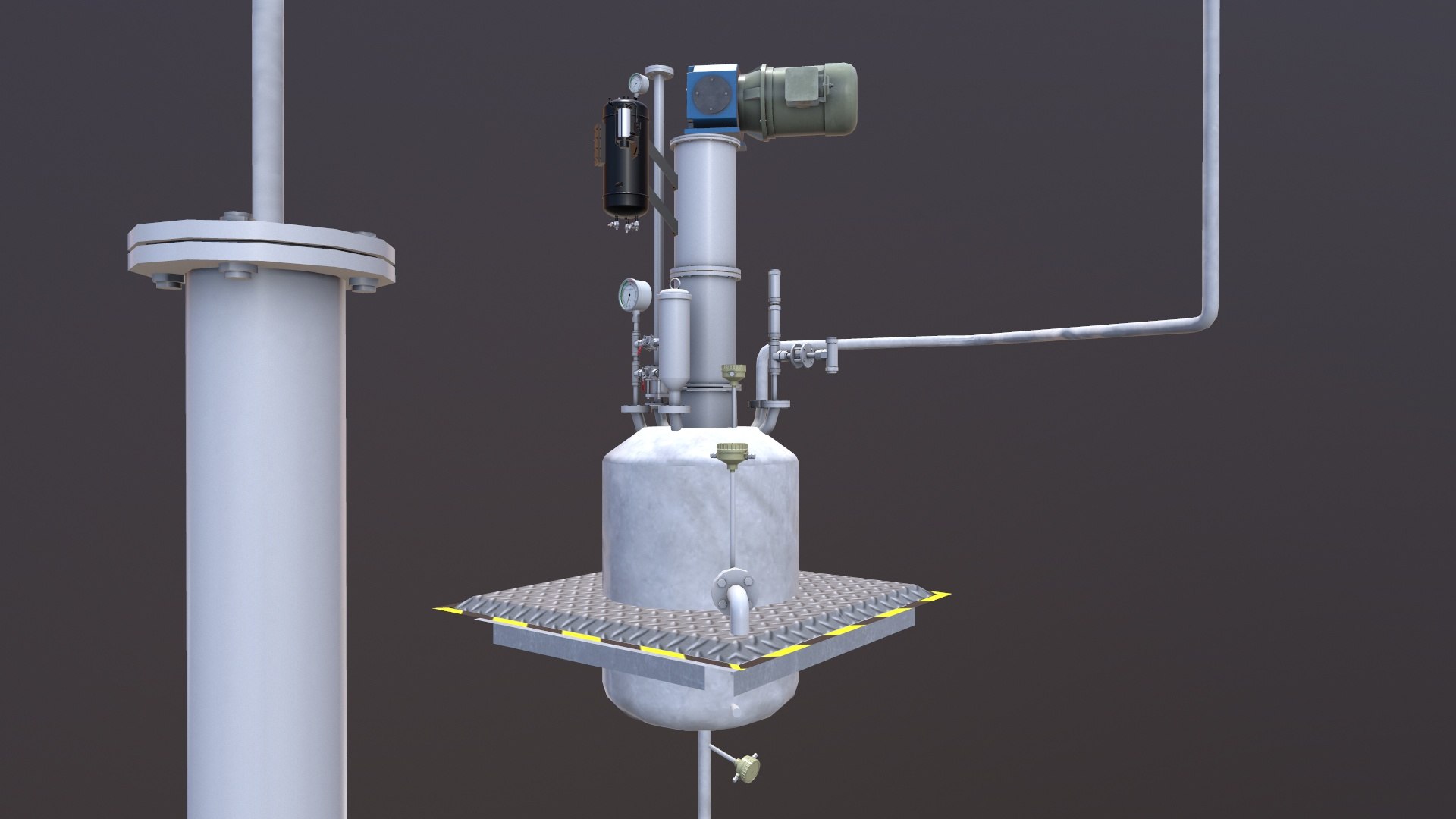 Reactor Tank Model - TurboSquid 2288897