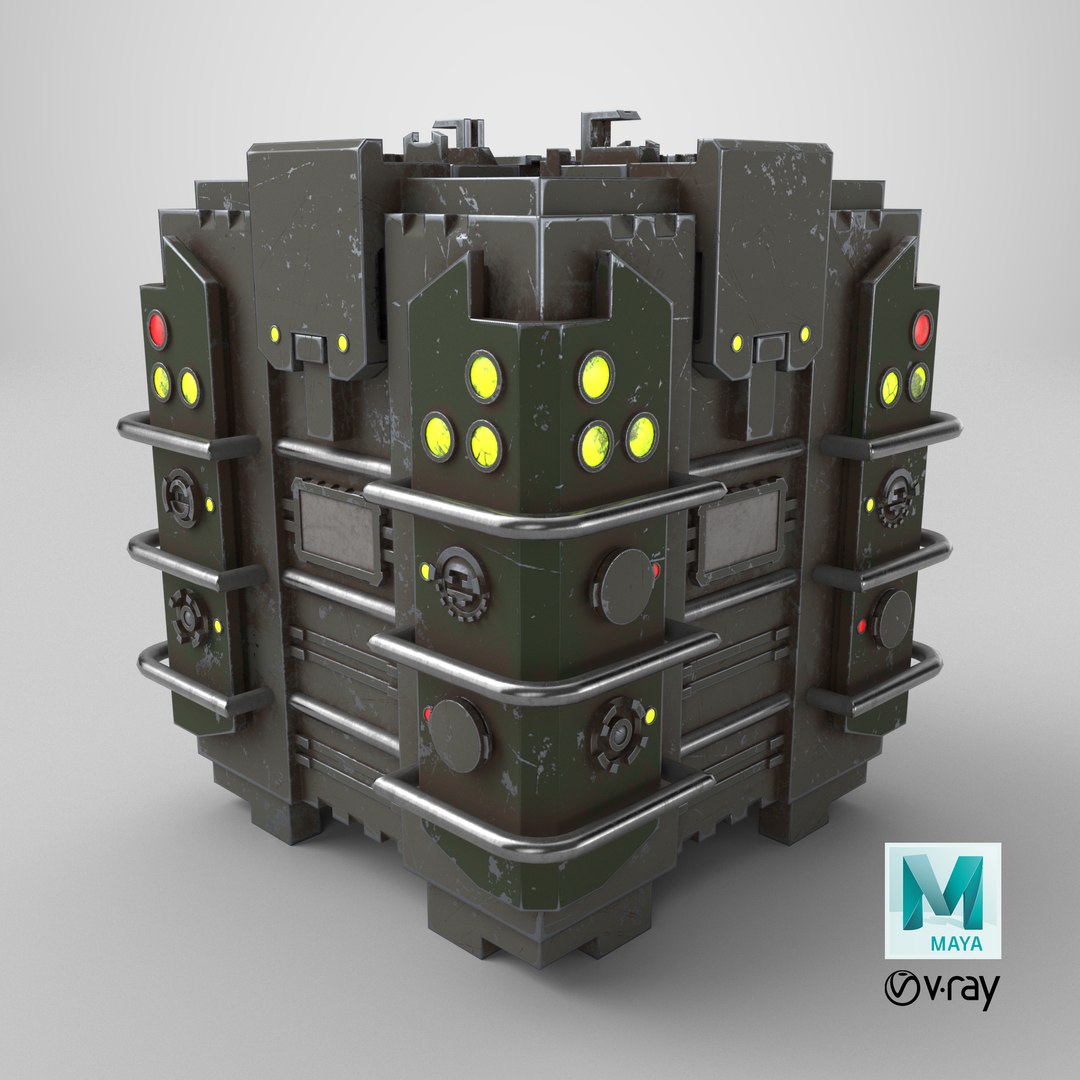 3D Sci-Fi Container Model - TurboSquid 2398812