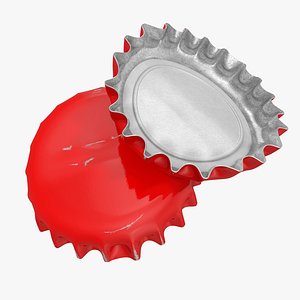 3d model old bottle cap 3