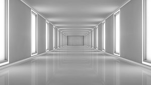 3D Sci Fi Tunnel model