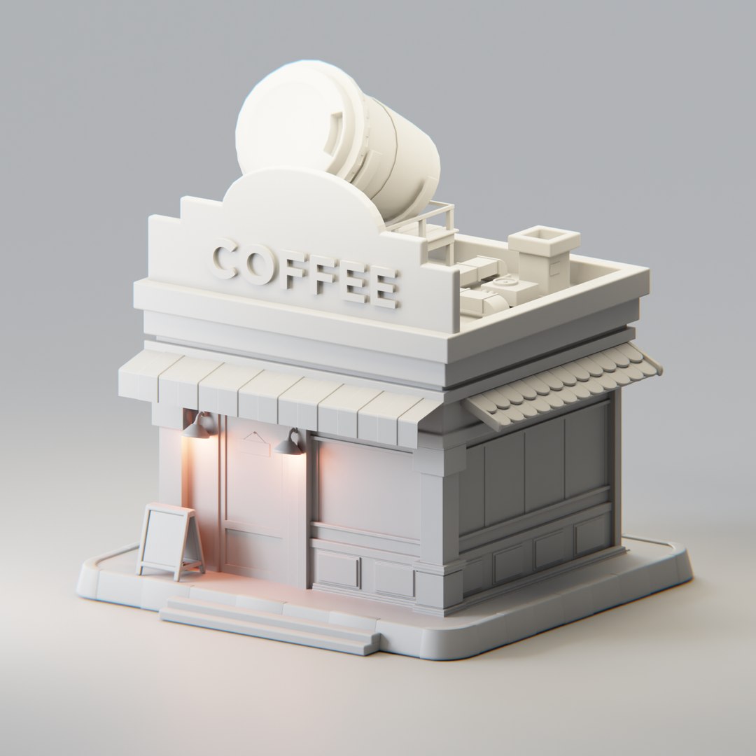SImple Low Poly Coffee Shop 3D model https://p.turbosquid.com/ts-thumb/s4/tyJ1hg/NG/4/png/1657120804/1920x1080/fit_q87/1a124ea5f058dd440fdfc8d9ad82022fd34caee8/4.jpg