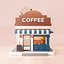 SImple Low Poly Coffee Shop