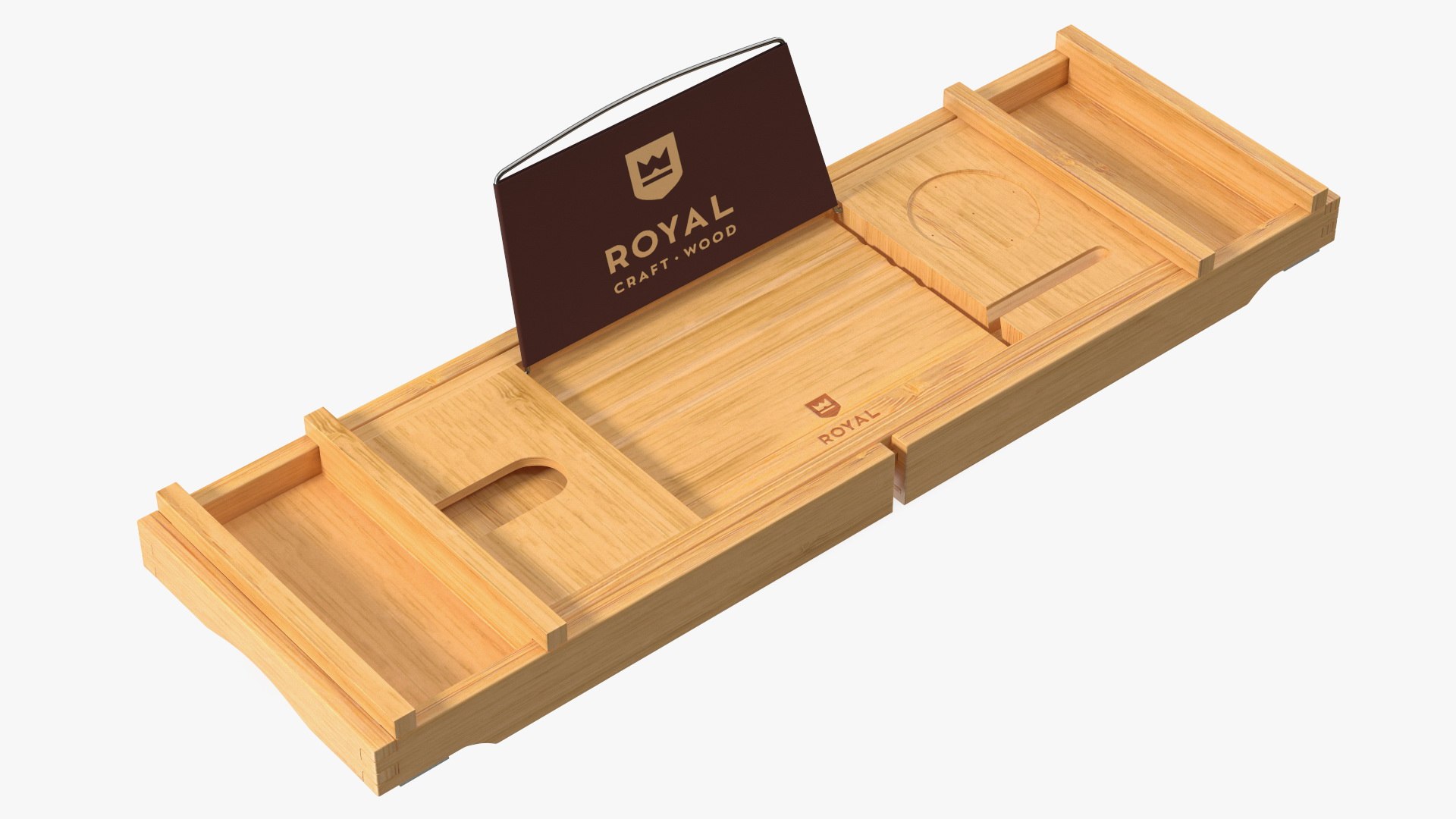 Bamboo Bathtub Tray 3D model preview