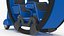 Tube de voiture double de science-fiction bleu gréé
