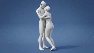 3D Kissing Couple