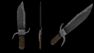 3D model bowie knife