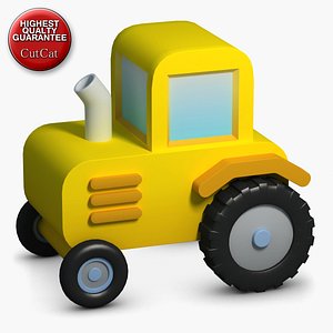construction icons 30 traktor 3d max