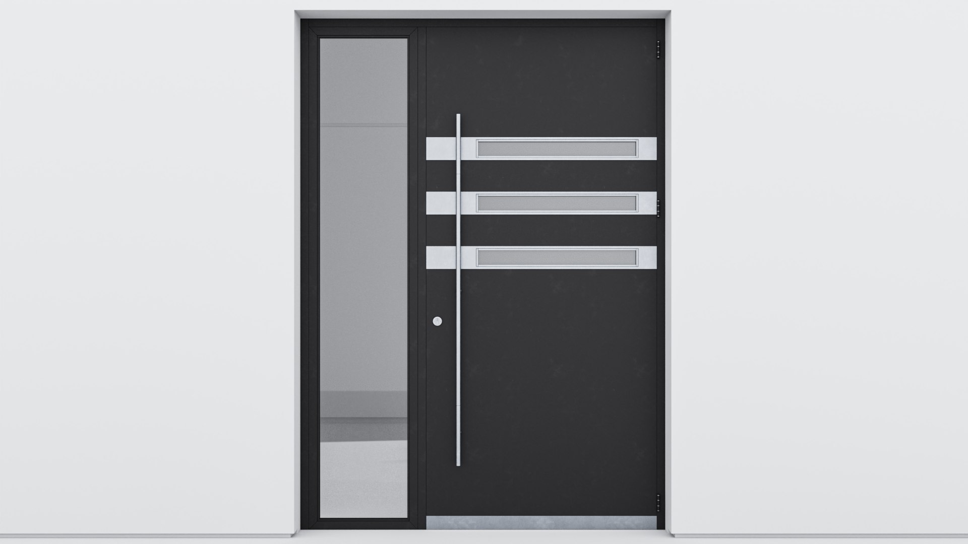 3D Aluminium Door 115 Model - TurboSquid 2024770