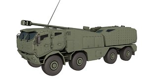 Military Howitzer Morana 3D model