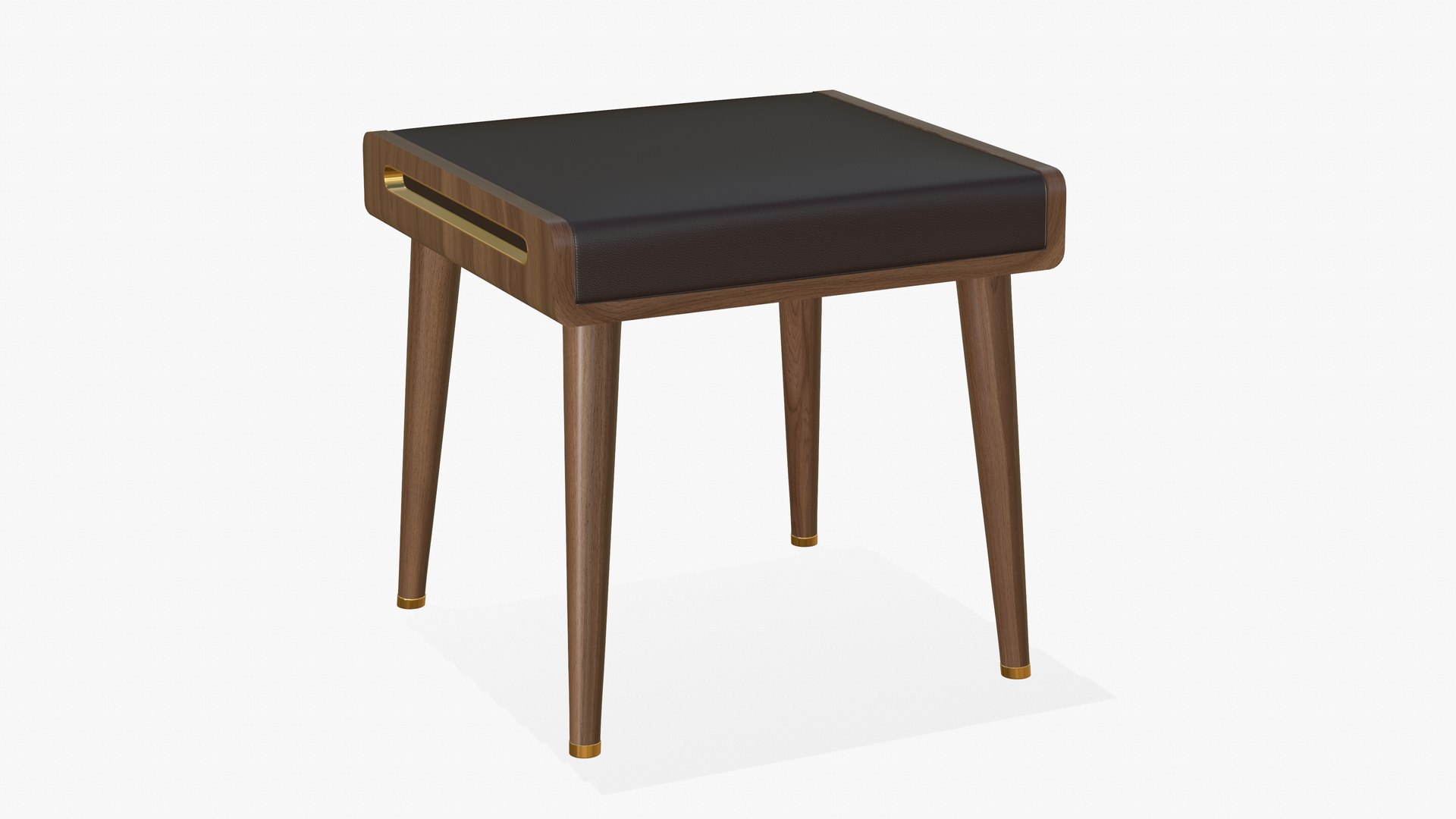 3D Wooden Stool Chair model - TurboSquid 1852698