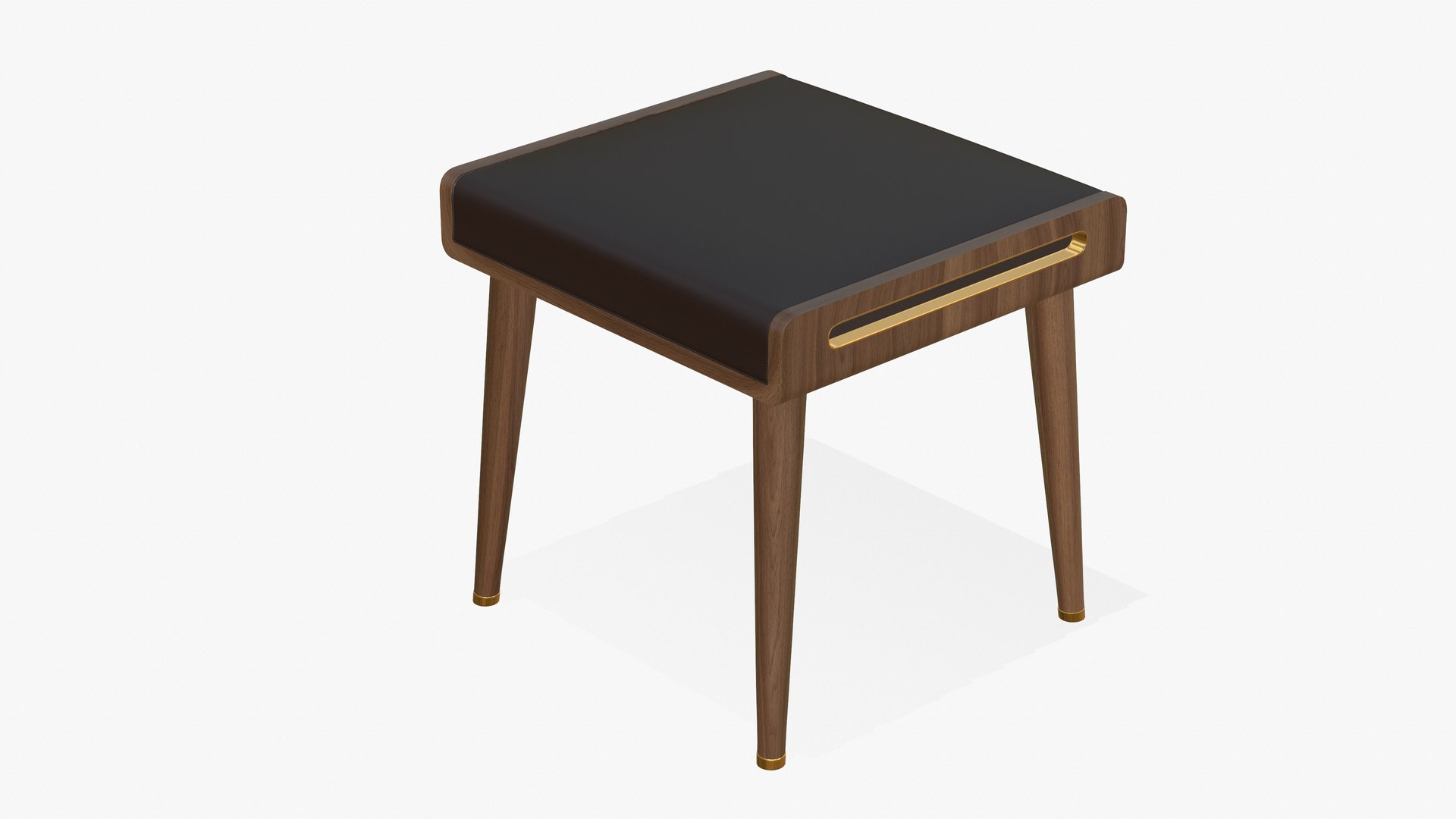 3D Wooden Stool Chair model - TurboSquid 1852698