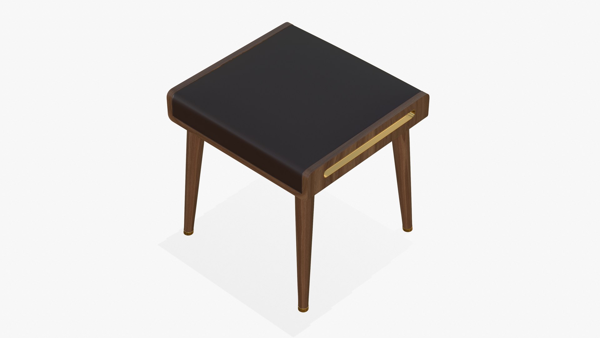 3D Wooden Stool Chair model - TurboSquid 1852698