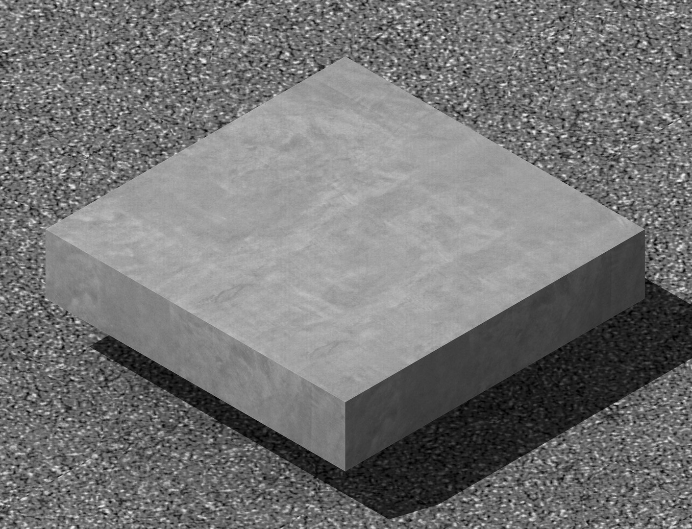 3D Concrete Slab 50x50x10 Cm Sharp Edge Low Poly PBR - TurboSquid 2557235