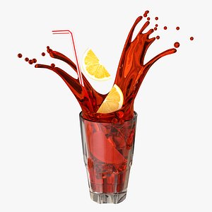 3D Ice Tea 002 model