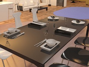 3dsmax black white table