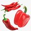 Collection de poivrons rouges 3