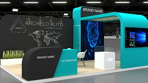 Exhibition Stand 3D Model 3D