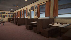 old school cafe 3D