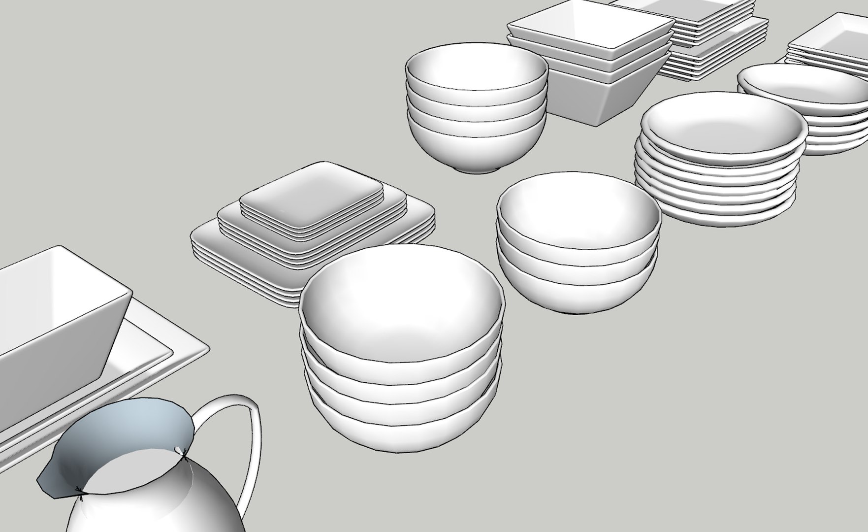 Plates Set 3D - TurboSquid 2044567