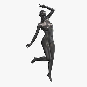 3D Mannequin Female 001 Pose 18 model