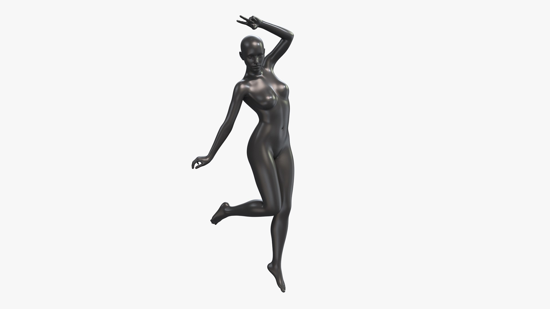 3D Mannequin Female 001 Pose 18 Model TurboSquid 1948615
