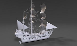 pirat ship 3D model