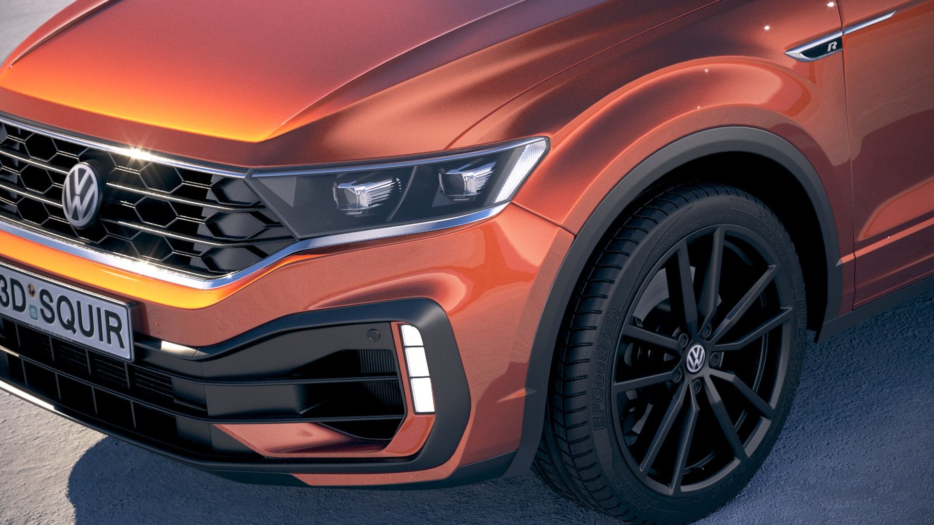 3D Model Volkswagen T-roc R - TurboSquid 1461128
