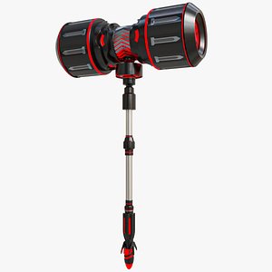 Sci Fi Battle Hammer04 All PBR Unity UE Textures Included 3D model