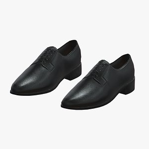 3D Plain Toe Bluchers Low Poly