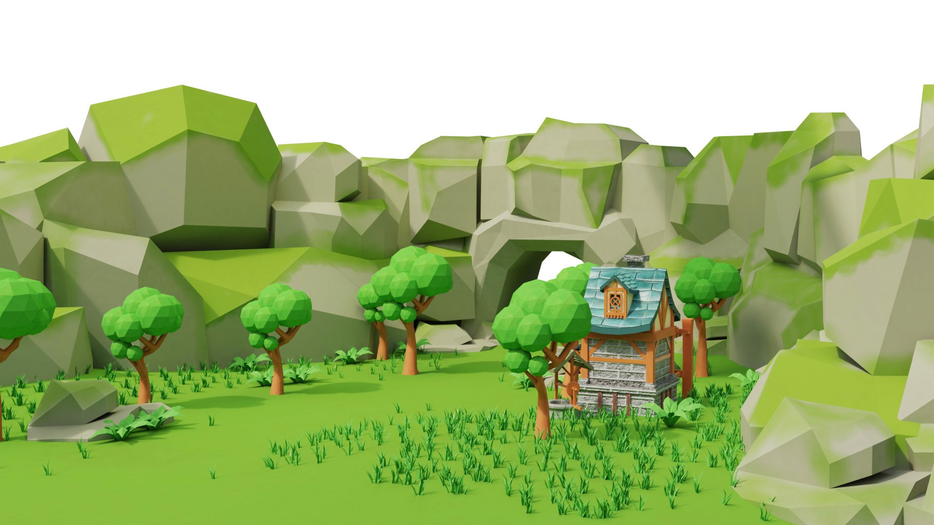 Mountain hill village low poly 3D scene model https://p.turbosquid.com/ts-thumb/s5/hnvAHk/AJ/z03/jpg/1721523485/1920x1080/fit_q87/9fa6d4df8b9f9490d0930639ecbb7e59ecf79384/z03.jpg