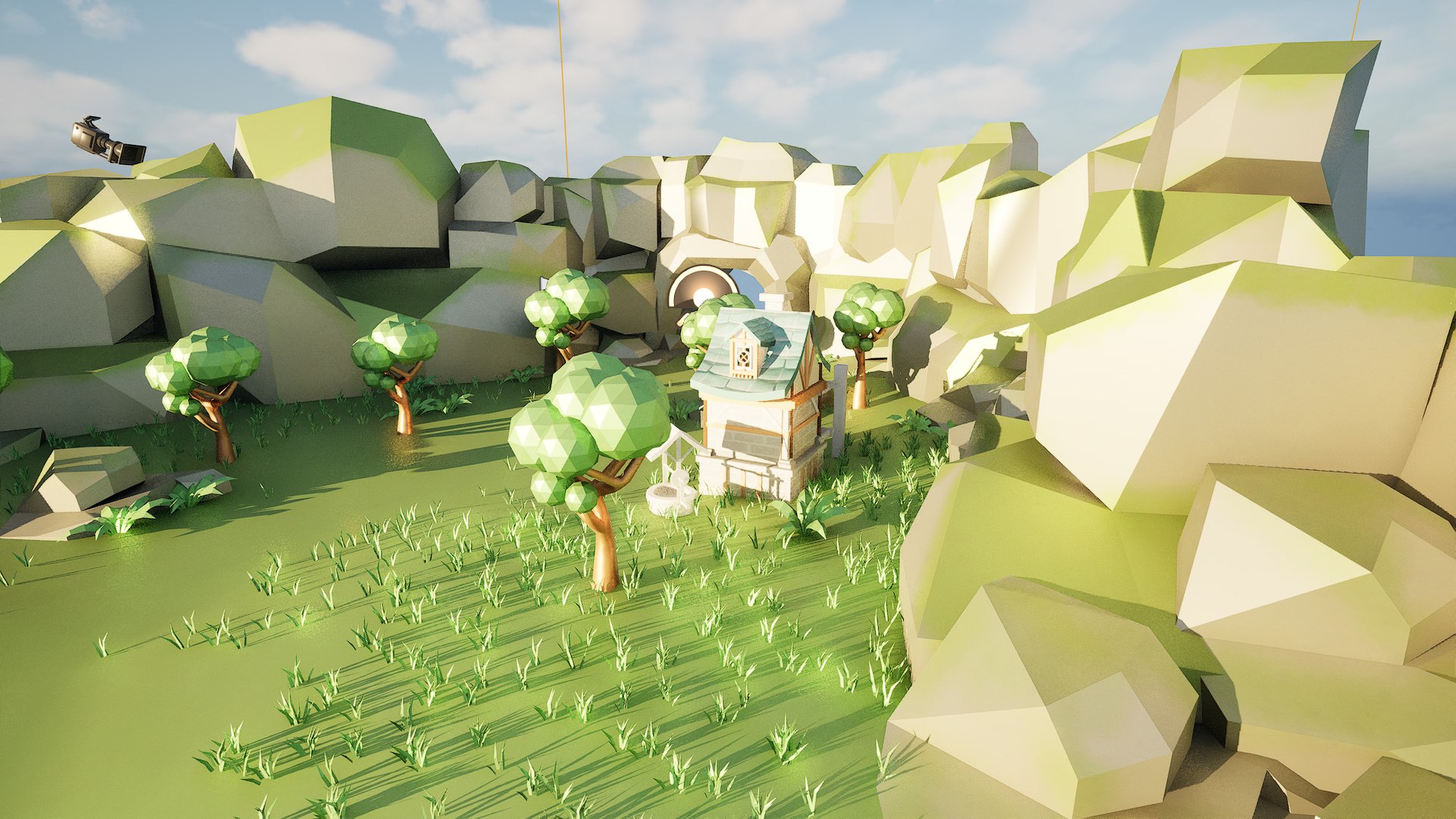 Mountain hill village low poly 3D scene model https://p.turbosquid.com/ts-thumb/s5/hnvAHk/OE/highresscreenshot00003/jpg/1721523487/1920x1080/fit_q87/b2128587d9ef84390b4e49dd1ed3ac6b304aee99/highresscreenshot00003.jpg
