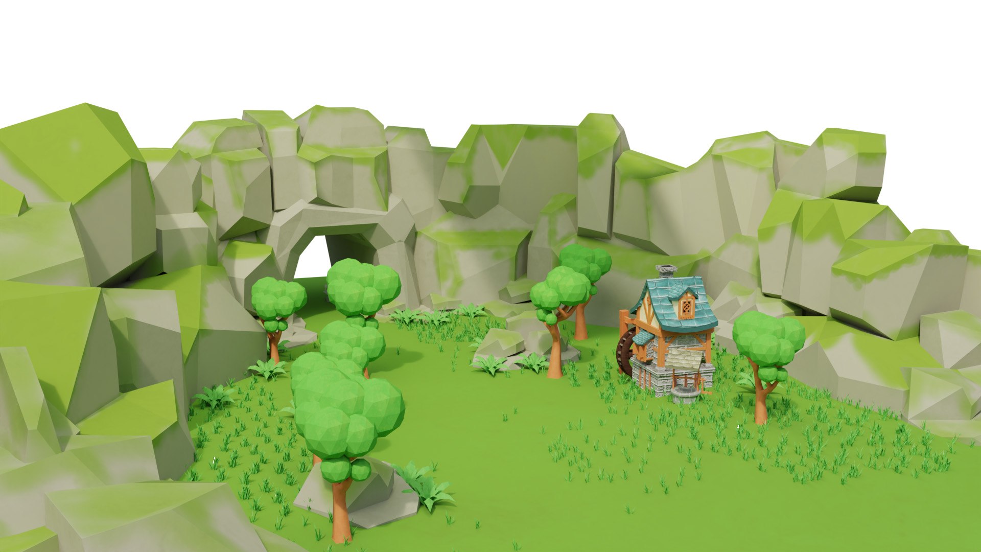 Mountain hill village low poly 3D scene model https://p.turbosquid.com/ts-thumb/s5/hnvAHk/UH/z02/jpg/1721523484/1920x1080/fit_q87/7ae34be3ad2b78e57e4936bdb254b99dae62b0fe/z02.jpg