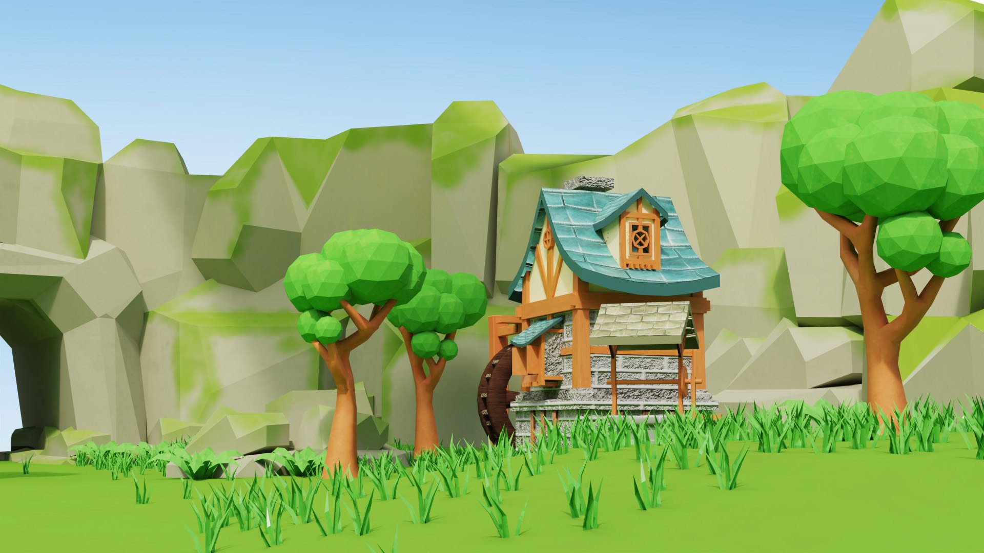Mountain hill village low poly 3D scene model https://p.turbosquid.com/ts-thumb/s5/hnvAHk/w5/z00landscape/jpg/1721523484/1920x1080/fit_q87/0b36e53af5d25ce6b76920a6d768f9104961d739/z00landscape.jpg