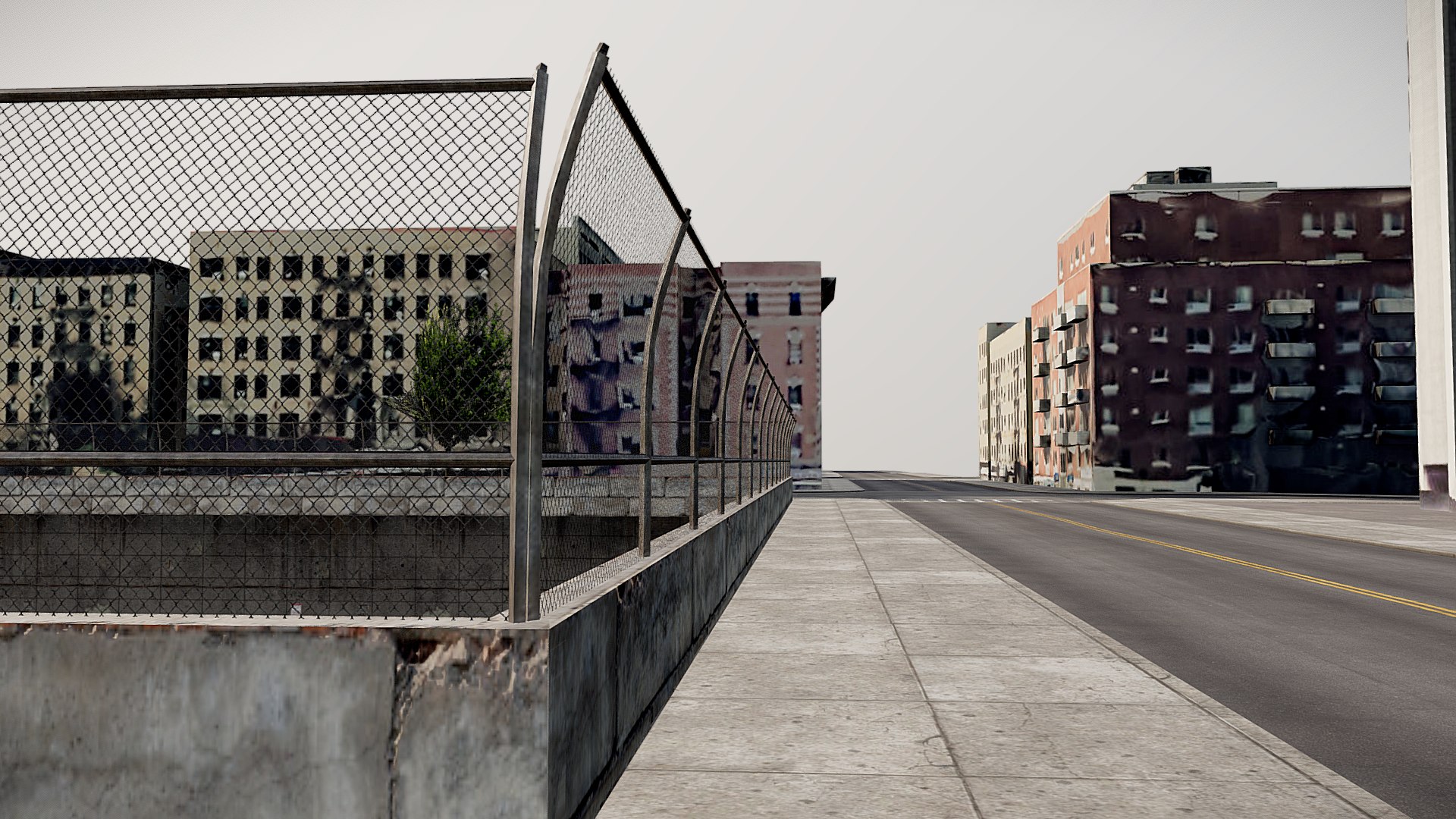 New York Highway With Low Poly City Interstate 3D - TurboSquid 2302897