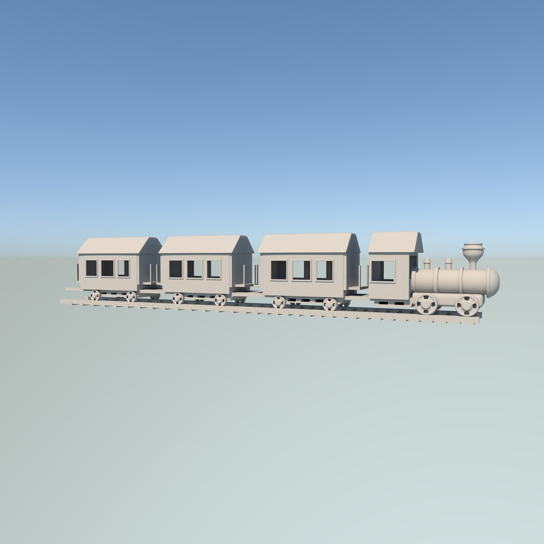 3D Train Low-poly 3D Model - TurboSquid 2334088